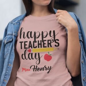 Happy Teacher's Day Personalised T-Shirts - Image 5