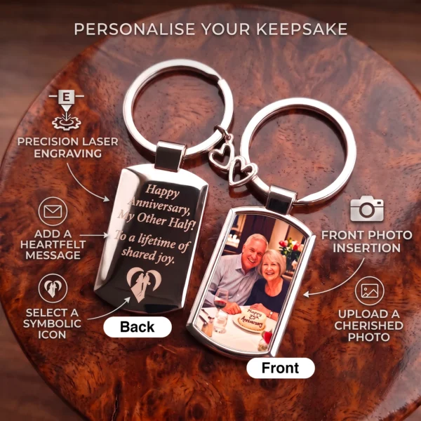 Personalised Photo Keyring – view 4