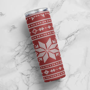 Personalised Christmas Crochet Tumbler - Image 7