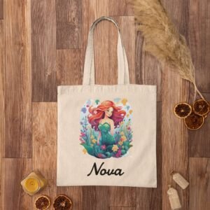 Mermaiden Printed Personalised Tote Bag - Image 3