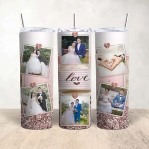 Personalised Rose Gold Skinny Tumbler - Image 3