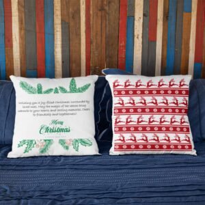 3-Pack Custom Satin Christmas Cushion Cover - Image 6
