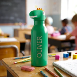 Personalised Kids Thermal Water Bottle – 450ml Stainless Steel - Image 3