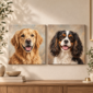 Personalised Pet Canvas Print – Custom Dog Photo Wall Art
