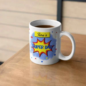 Personalised Super Dad Mug - Image 1