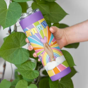 Personalised Tumbler with Vibrant Designs
